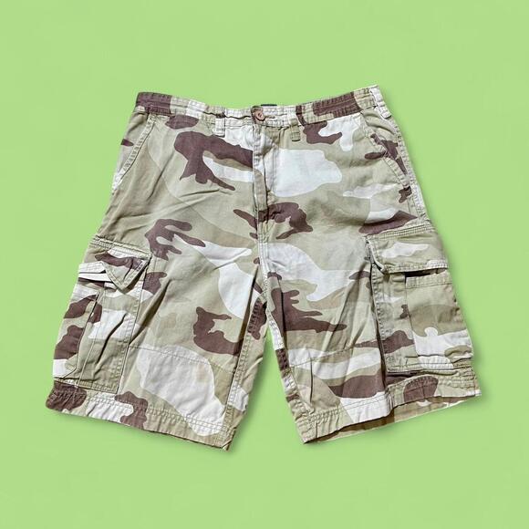 Y2k Colorado Camo Cargo Shorts - Size 34 - Picture 1 of 6